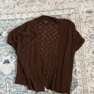 Brown Knit Cardigan